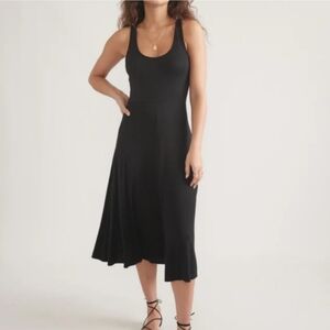 Marine Layer | Lexi Rib Fit & Flare Midi Dress